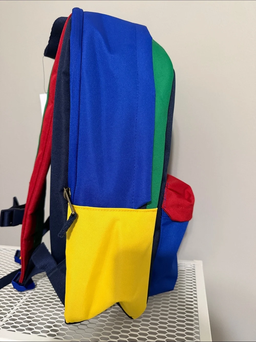 Polo by Ralph Lauren Navy, Red, Blue, Green & Yellow Colorblock Backpack